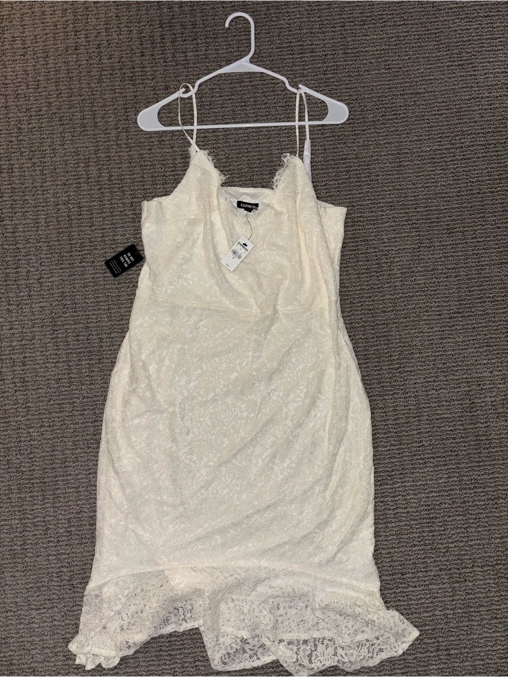Express Ivory Lace Slip Dress — Size XL — NWT - $88 retail